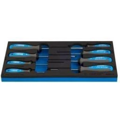 Afbeelding van Unior schroevendraaier set plat/kruis 8 delig