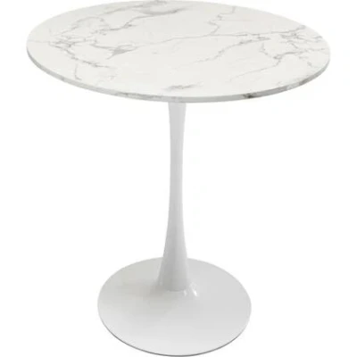 Afbeelding van Eettafel Schickeria Marble White Ø80cm