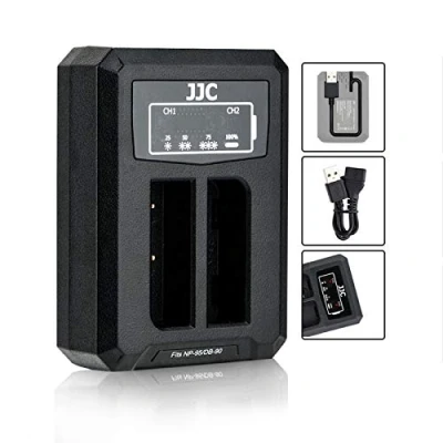 Afbeelding van NP 95 Dubbele USB batterijlader adapter voor Fujifilm FinePix X100T, X100S, X100, X30, X S1 Fuji Ricoh DB 90 digitale camera&#039;s