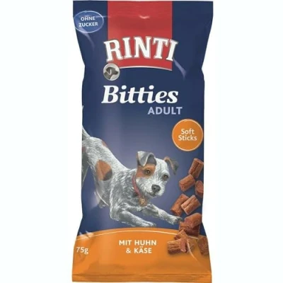 Afbeelding van RINTI Bitties Adult 75 g Kip &amp; Kaas