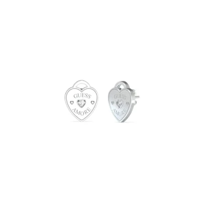 Afbeelding van Guess Amore Oorbellen silvercoloured, Dames, Maat: One Size, Silver coloured