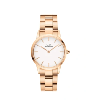 Afbeelding van Daniel Wellington Iconic LINK 28mm Horloge Rose goldcoloured, Dames, Maat: 28, gold coloured