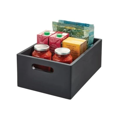 Afbeelding van iDesign Opbergbox met Handgrepen, 25.5 x 38 15 cm, Paulownia Hout,
