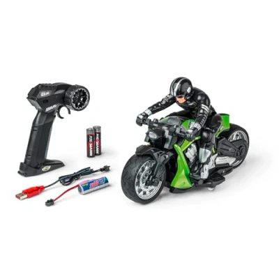 Afbeelding van Carson 500404280 RC Devil Bike 100% RTR groen op afstand bestuurbare motorfiets, 50 minuten rijden, Bike, cadeau voor kinderen