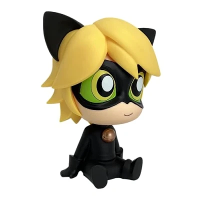 Afbeelding van Plastoy Chibi Spaarpot kat zwart