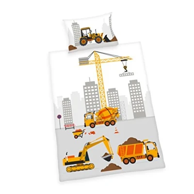 Afbeelding van Herding Baby Best Jana Chantier beddengoed voor kinderen, omkeerbaar, dekbedovertrek 100 x 135 cm, kussensloop 40 60 katoen renforcé