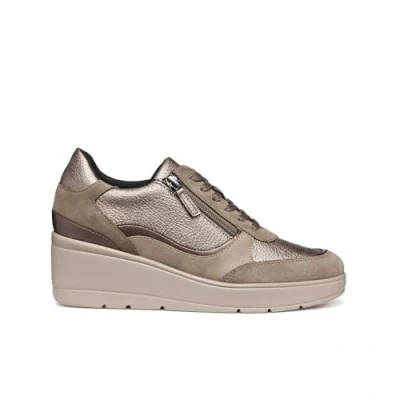Afbeelding van Geox D Ilde A Sneakers voor dames, Taupe, 39 EU