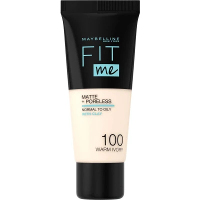 Afbeelding van Maybelline Fit Me Foundation 100 Warm Ivory 30ml