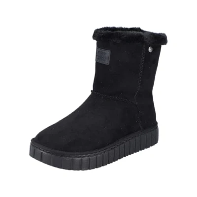 Afbeelding van Rieker Snowboots, Dames, Maat: 41, Schwarz Textiel