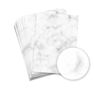 Afbeelding van Partycards 50 vellen briefpapier, aan beide zijden bedrukt, geschikt voor alle printers (amorgrijs, DIN A4 (21 cm x 29,7 cm), gewicht 90 g/m²)