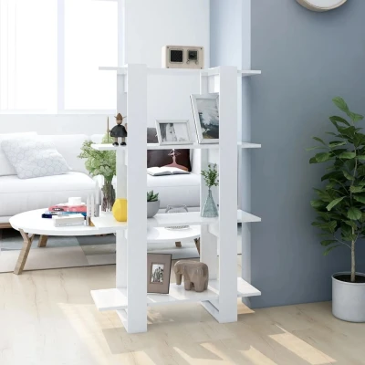 Afbeelding van Boekenkast/kamerscherm 80x30x123,5 wit