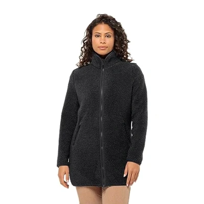 Afbeelding van Jack Wolfskin HIGH CURL COAT Fleecejas, Dames, Maat: Medium, Black