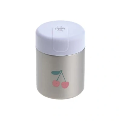 Image de LÄSSIG Boîte de conservation thermique pour bébé et enfant Anti fuite En acier inoxydable 315 ml Happy Fruits Cherry