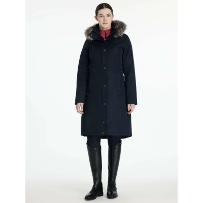 Afbeelding van LeMieux Jas Anya Waterproof Lang Navy 36 Agradi.be