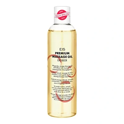 Afbeelding van Premium massageolie van EIS Erotische massage Aardbeiensmaak 250 ml
