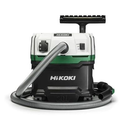 Afbeelding van HIKOKI RP200YLWAZ nat en droogstofzuiger met manuele filterreiniging 230V 1200 W 20 L klasse