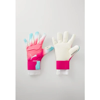 Afbeelding van PUMA ULTRA Ultimate RE CHARGE Hybrid Goalkeeper Gloves Youth, Blauw/Roze/Wit, Maat 9