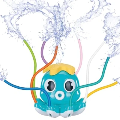 Afbeelding van OctoSplash® Blue Sprinkler Octopus Kinderwaterspel Waterspray Eenvoudige installatie Fun &amp; Playful Toys Outdoor Games for Kids OriginalCorner®