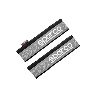 Image de Sparco Lot de 2 coussinets ceinture SPC noir/gris universels