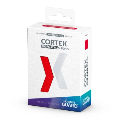 Afbeelding van Ultimate Guard Matte Cortex Sleeves: Red (100 stuks)