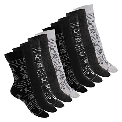 Afbeelding van Celodoro 10 paar katoenen damessokken, Black Mix