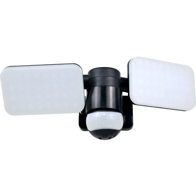 Afbeelding van ELRO LF70 Duo LED Lamp voor Buiten Buitenlamp met Beweging Sensor Verstelbare Panelen 2x 10W