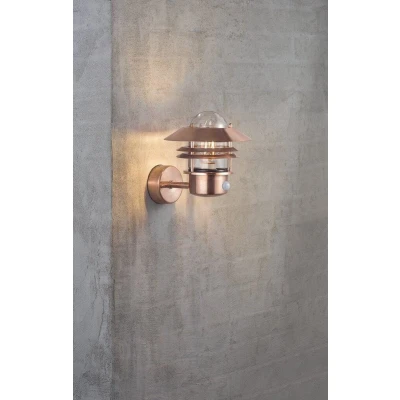 Afbeelding van Wandlamp BLOKHUS sensor koper