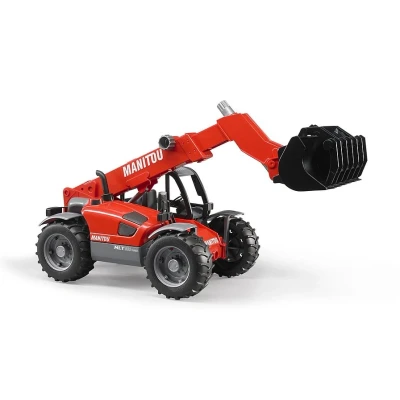 Afbeelding van Bruder verreiker Manitou MLT 633 1:16 rood