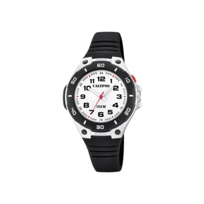 Afbeelding van Calypso K5758/6 Kinderhorloge Polshorloge Kunststof Zilverkleur Ø 38,7mm