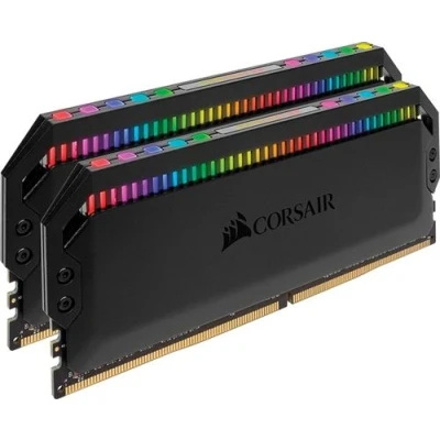 Image de Corsair Dominator Platinum RGB 16Go (2x8Go) DDR4 3200MHz C16 Eclairage LED dynamique Kit de Mémoire Noire