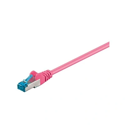 Afbeelding van S/FTP CAT6a 10 Gigabit netwerkkabel / roze LSZH 1,5 meter