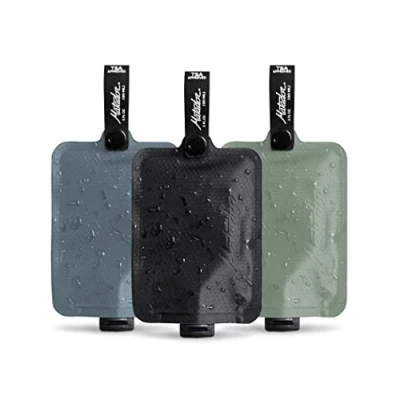 Afbeelding van Matador FlatPak Toiletry Bottle 3x 30ml Reisflesjes Blue/Charcoal/Green