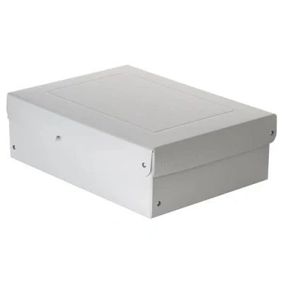 Afbeelding van Falken PureBox Pro Zuurvrije en verouderingsbestendige opbergdoos met deksel, geschikt voor archivering, 100 mm hoog, DIN A4, ISO 9706, 16245 A, gemaakt in Duitsland