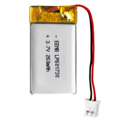 Afbeelding van EEMB Lithium polymeer batterij 3,7 V 260 mAh 601730 oplaadbare lipo met JST connector controleer de polariteit van apparatuur en voor aankoop