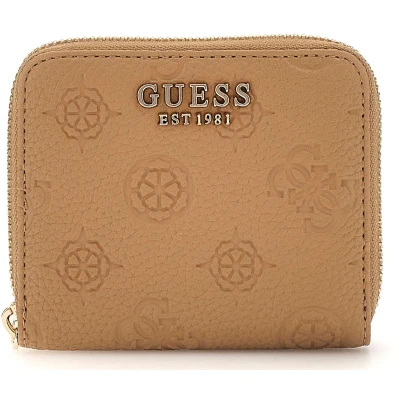 Afbeelding van GUESS Portemonnee Cresidia SLG Zip Around Wallet Beige Lichtbruin