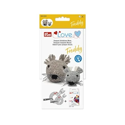 Afbeelding van Prym Love Sjabloon pompom Muis Freddy