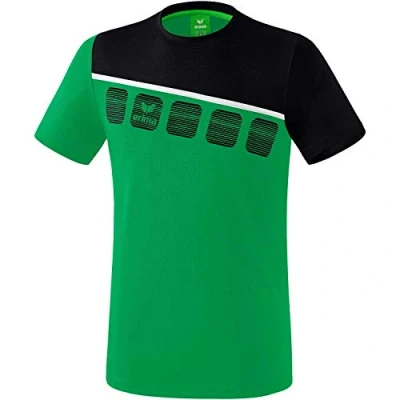 Afbeelding van Erima 5 C T shirt smaragd/zwart/wit