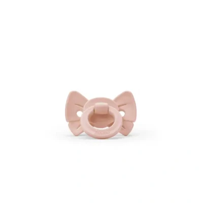 Afbeelding van Elodie Binky Bow fopspenen Fopspeen 3mnd+ Silicone speen Misty Pink