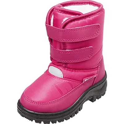 Afbeelding van Playshoes snowboots klittenband uni fuchsia