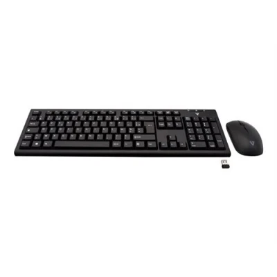Image de V7 CKW200ES Ensemble clavier et souris sans fil 2.4 GHz Espagnol noir