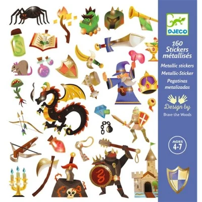 Afbeelding van Djeco stickers middeleeuwen 160st