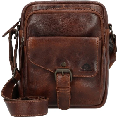 Afbeelding van Greenburry Rugged Schoudertas, Heren, Maat: One Size, Brown
