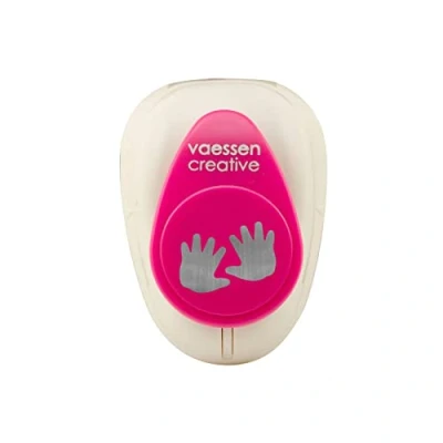 Afbeelding van Vaessen Creative Craft Paper Punch Medium Baby Hands voor knutselprojecten, scrapbooking, kaarten maken, meerkleurig, 7,3 x 5,3 5 cm