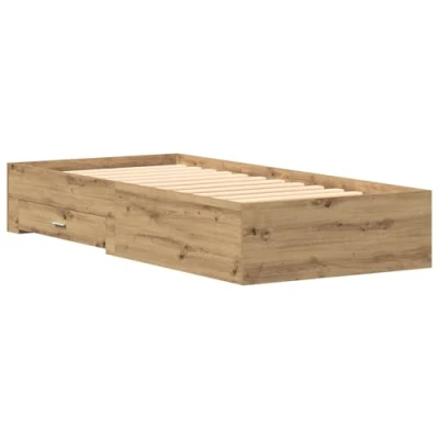Afbeelding van vidaXL Bed Frame Artisan Eiken 90x190 cm Engineered Wood