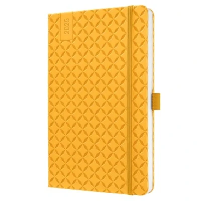 Afbeelding van Weekagenda Flair A5 2025 (NL/FR/EN/DU) Mango Yellow Hardcover