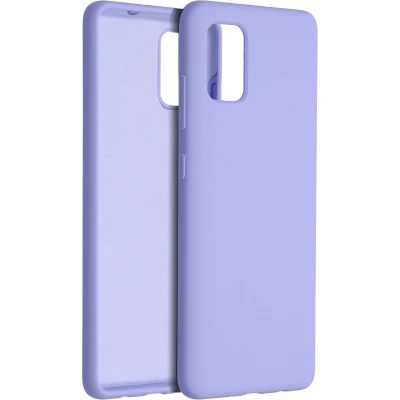 Afbeelding van Accezz Hoesje Geschikt voor Samsung Galaxy A51 Siliconen Liquid Silicone Backcover Paars