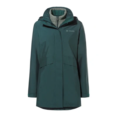 Afbeelding van Vaude 3IN1 Hardshelljas, Dames, Maat: 50, Deep pond