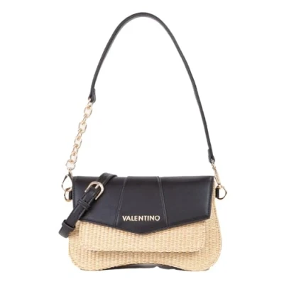 Afbeelding van VALENTINO Schoudertas Unika Shoulder Bag Nero / Natur Zwart
