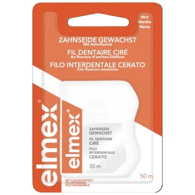 Afbeelding van Elmex Gewaxt Flosdraad 50 m