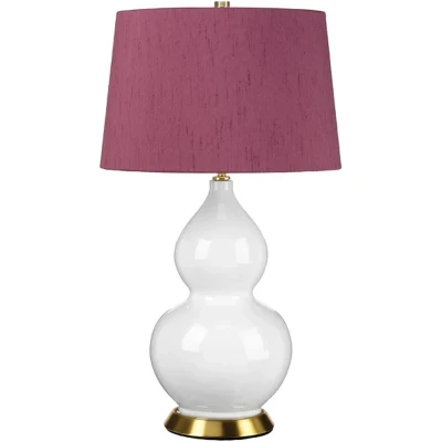 Afbeelding van Elstead Lighting LED Tafellamp ISLA 1X E27 Max 60W Aged Brass, White, Purple